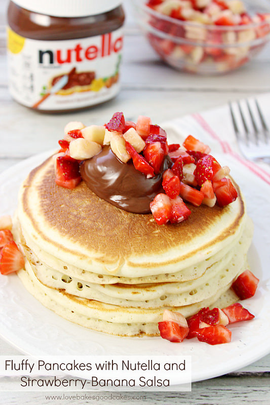 Strawberry and Banana Pancake with Nutella Strawberry and Banana Pancake with Nutella