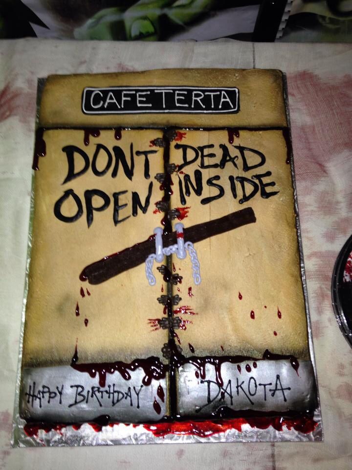 Walking Dead Birthday Cake