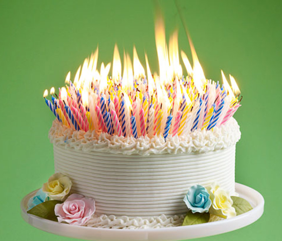 Birthday Cake with Many Candles Birthday Cake with Many Candles
