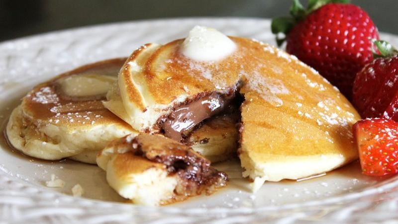 Chocolate Nutella Stuffed Pancakes Chocolate Nutella Stuffed Pancakes