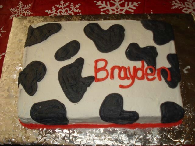 Cow Birthday Sheet Cake Cow Birthday Sheet Cake