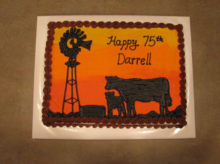 Cow Birthday Sheet Cake Cow Birthday Sheet Cake