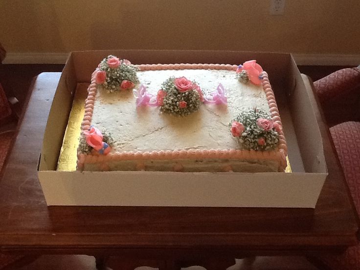 Half Sheet Baby Shower Cakes Half Sheet Baby Shower Cakes