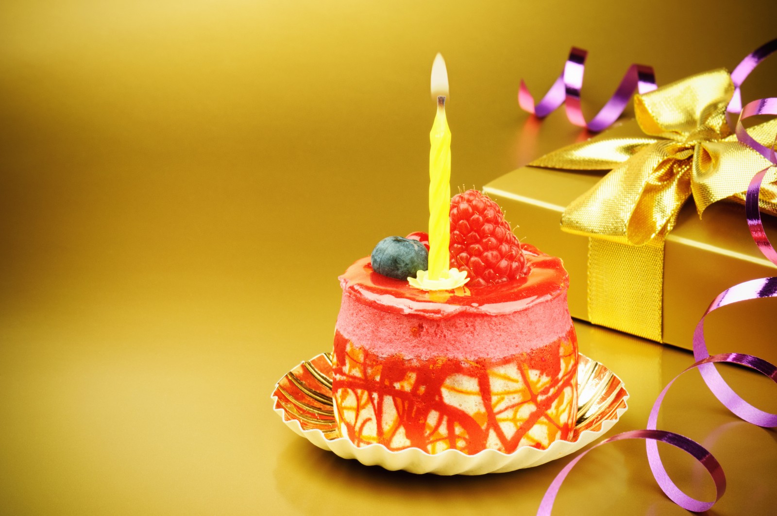 Happy Birthday Cake with Candles Happy Birthday Cake with Candles