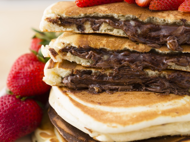 Nutella Stuffed Pancakes Nutella Stuffed Pancakes