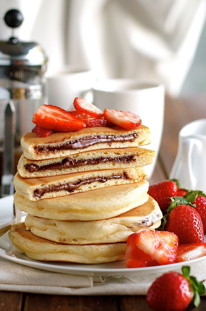 Nutella Stuffed Pancakes Nutella Stuffed Pancakes