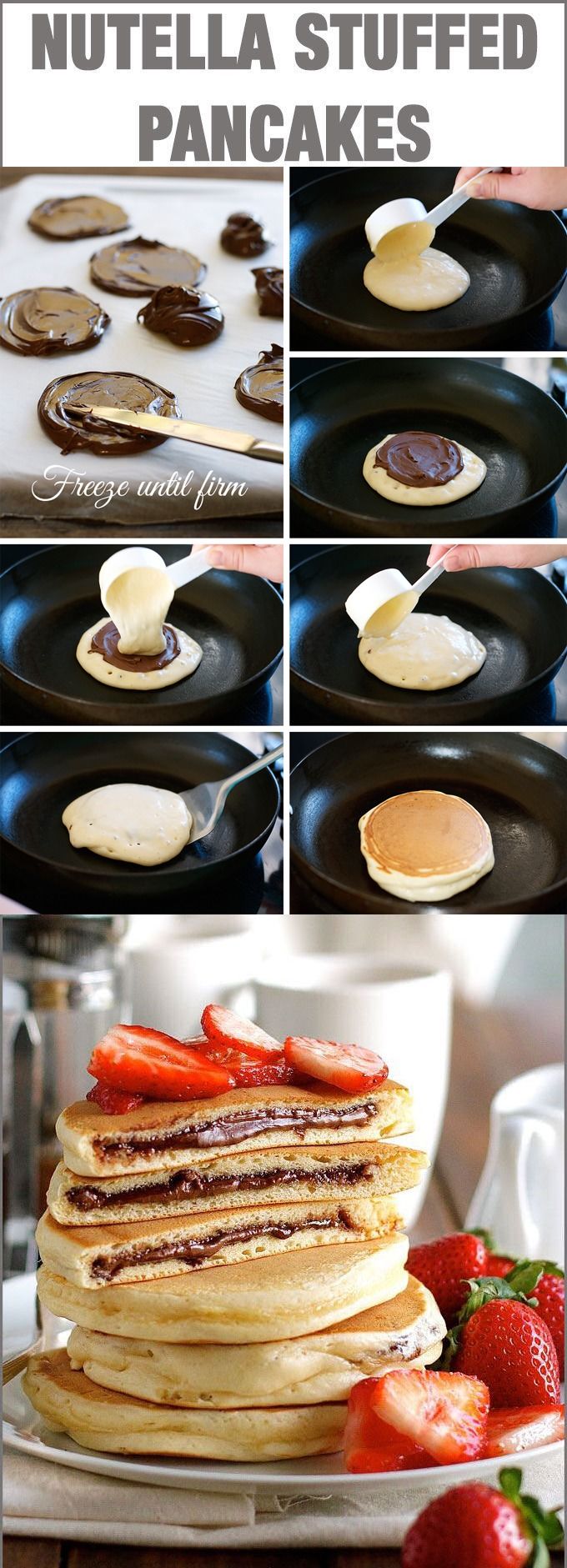 Nutella Stuffed Pancakes Nutella Stuffed Pancakes