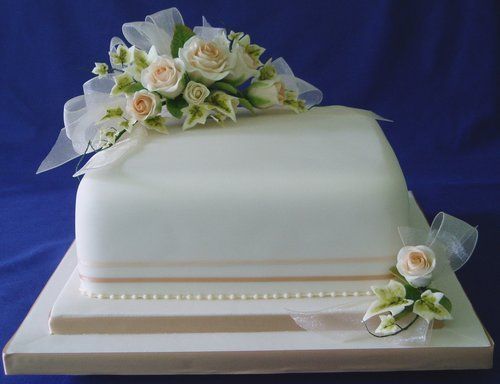 9 Square Wedding Cakes Single Layer Photo Tier Cake Single Tier Wedding Cake