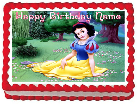 Snow White Sheet Cake Snow White Sheet Cake