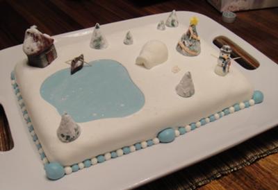 Winter Wonderland Sheet Cake Winter Wonderland Sheet Cake