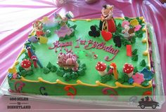 Alice in Wonderland Birthday Sheet Cake Alice in Wonderland Birthday Sheet Cake