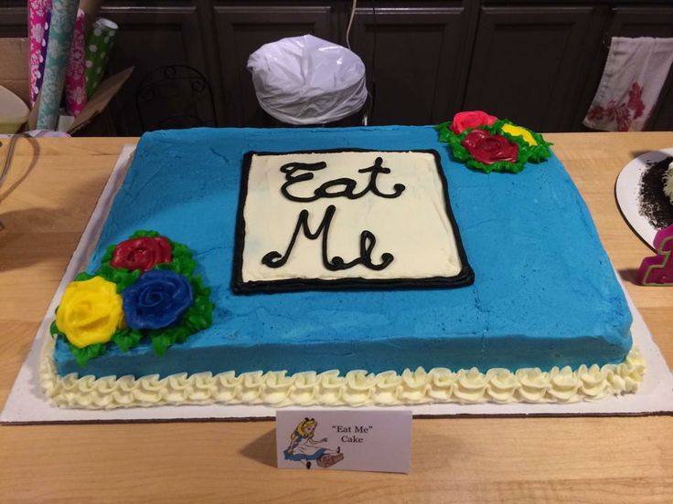 Alice in Wonderland Birthday Sheet Cake Alice in Wonderland Birthday Sheet Cake