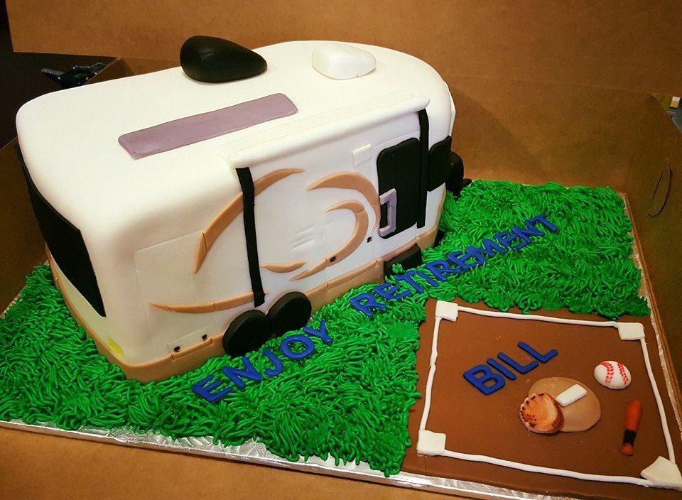 Baseball Retirement Cake Baseball Retirement Cake