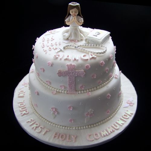 11 First Holy Communion Cakes For Girls Photo First Communion Cake