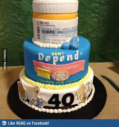 Funny 40th Birthday Cakes for Men