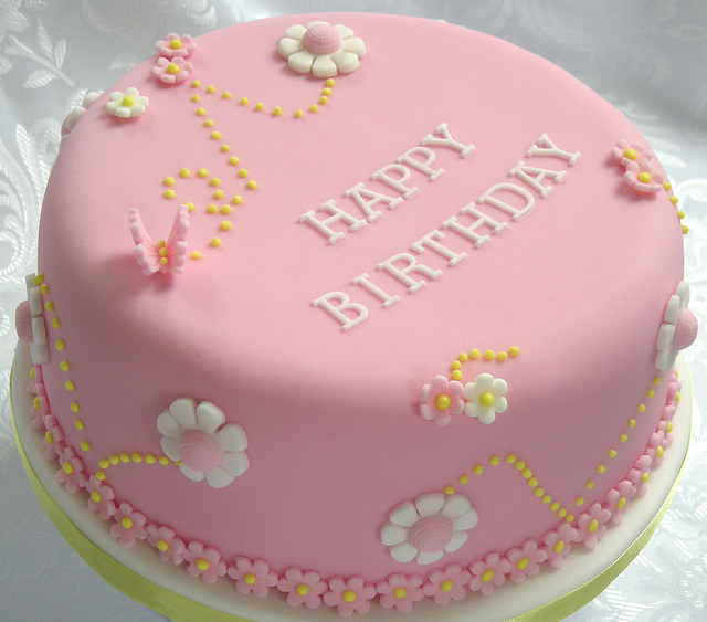 Happy Birthday Pink Cake