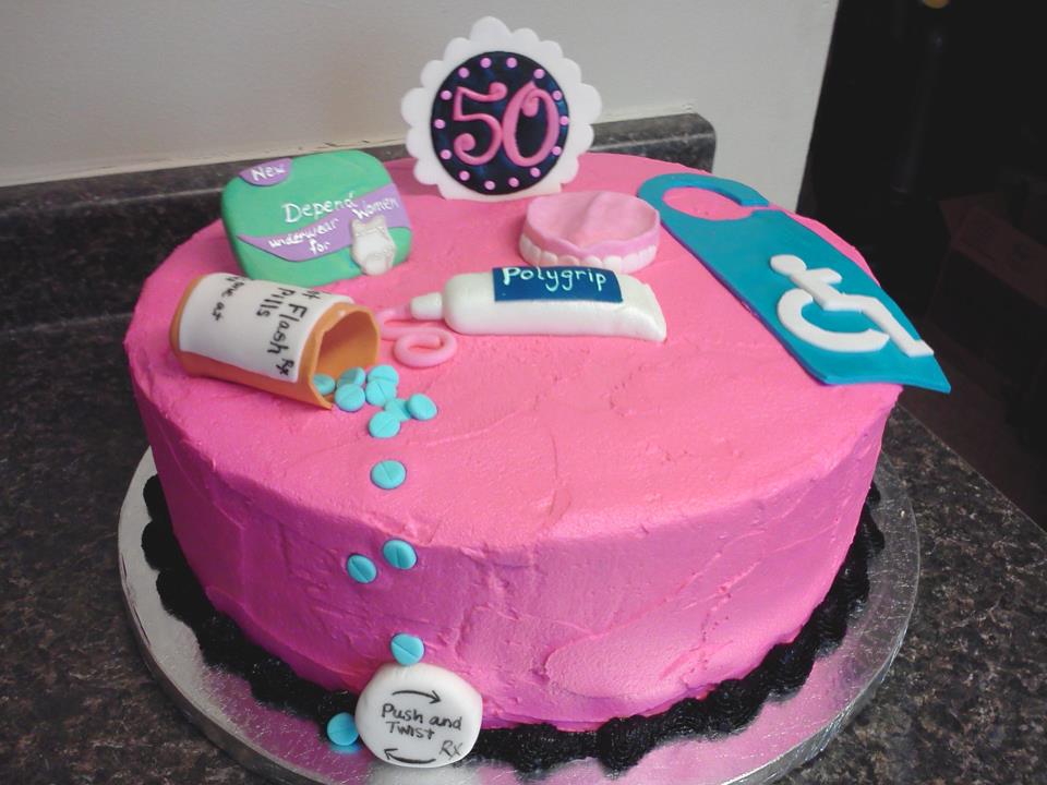 Over the Hill 50th Birthday Cake Ideas