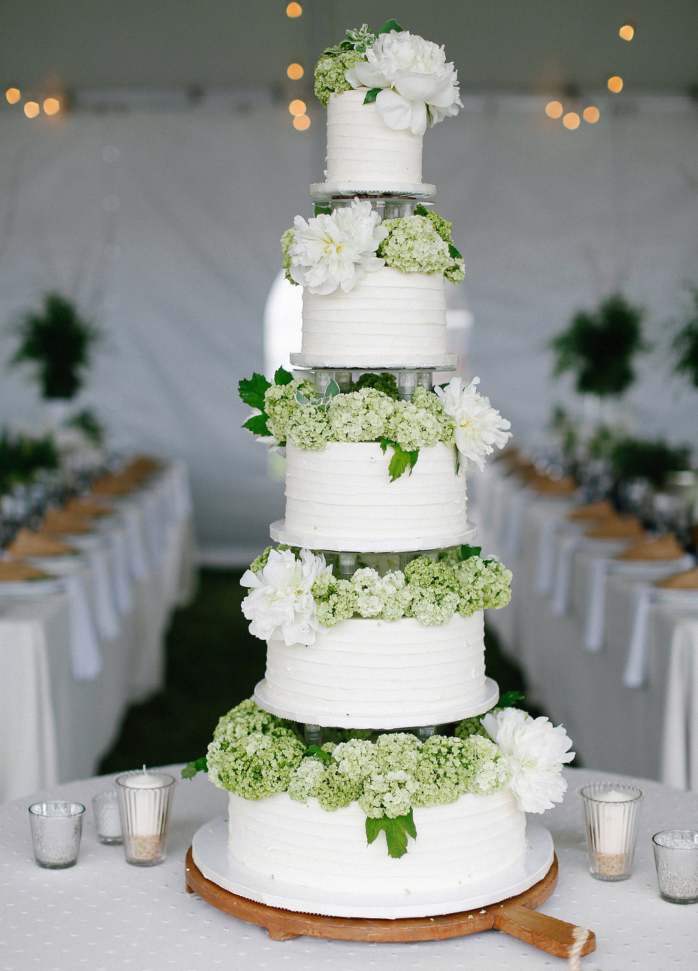 Wedding Cake with Fresh Flowers