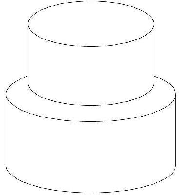7 Sketches 2 Tier Wedding Cakes Photo Square Cake Templates 2 Tier Cake Template