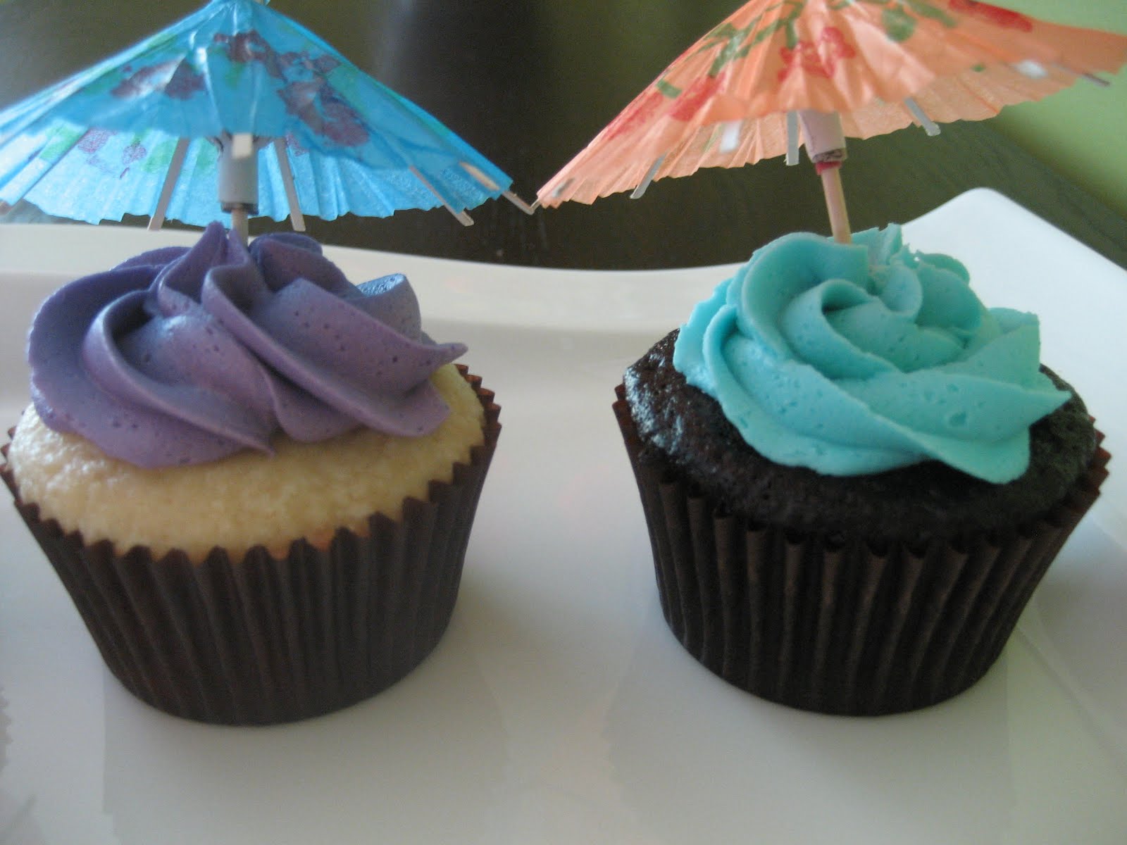 Beach Themed Wedding Shower Cupcakes
