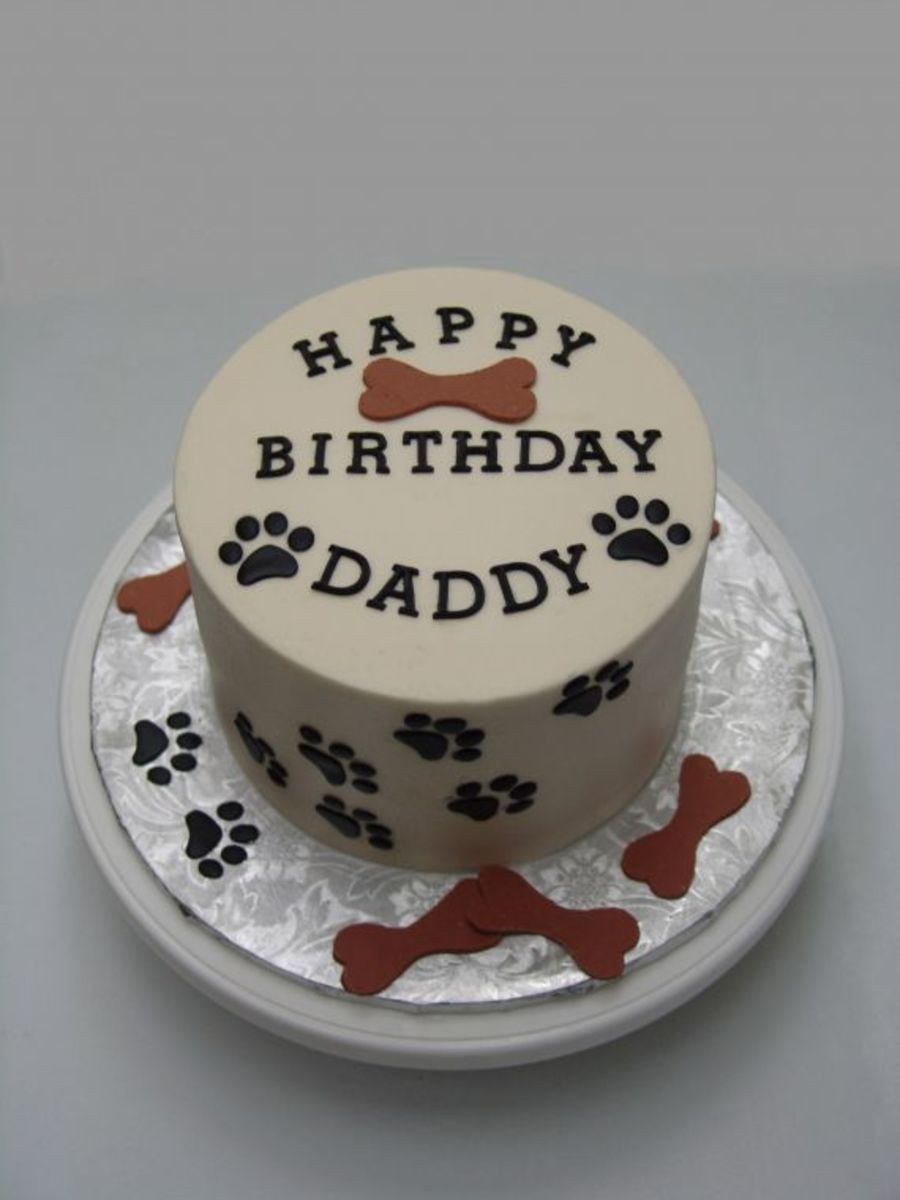 Dog Paw Print Birthday Cake Dog Paw Print Birthday Cake