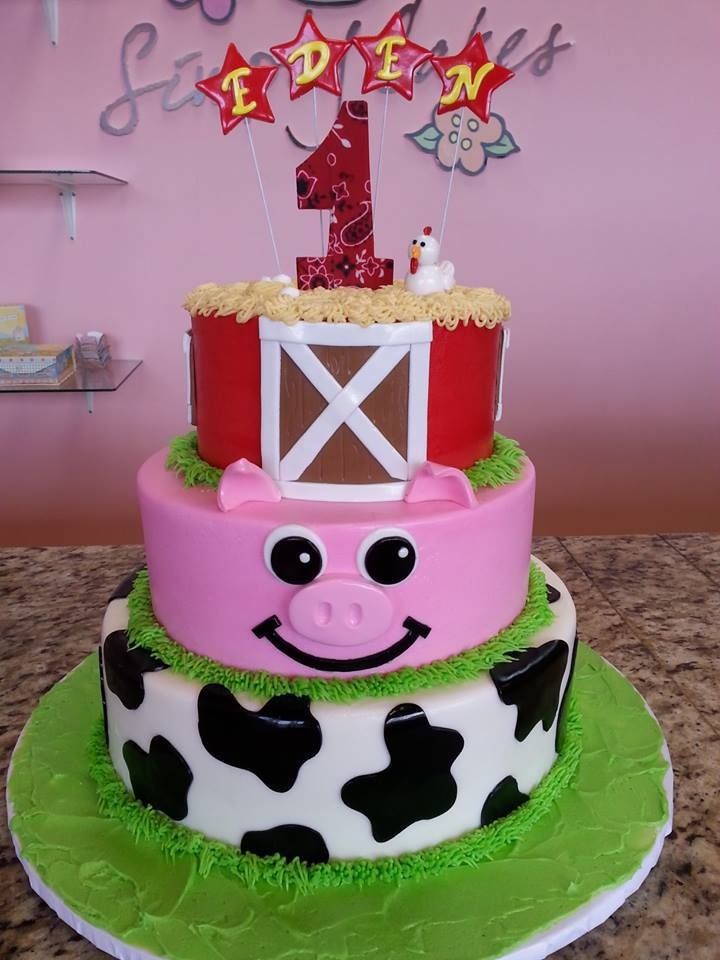 Farm Cow Print Cake Farm Cow Print Cake