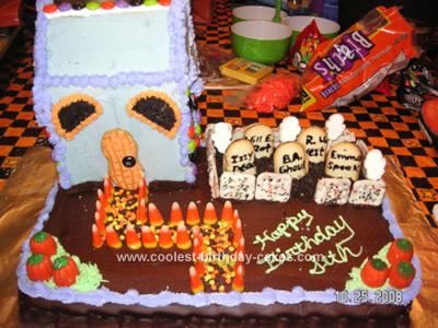 halloween birthday cake