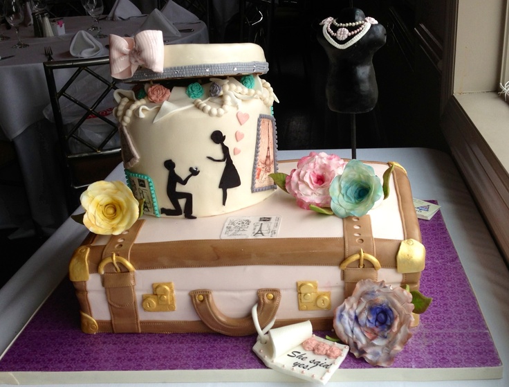 Paris Theme Bridal Shower Cake Paris Theme Bridal Shower Cake