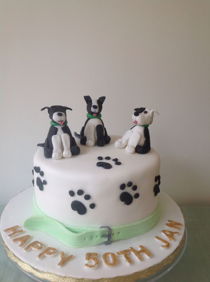 Puppy Paw Print Birthday Cake Puppy Paw Print Birthday Cake