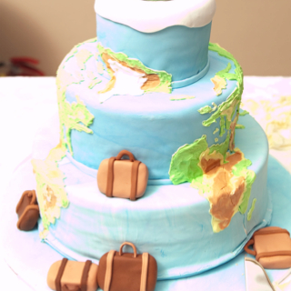 Travel Inspired Wedding Cake Travel Inspired Wedding Cake
