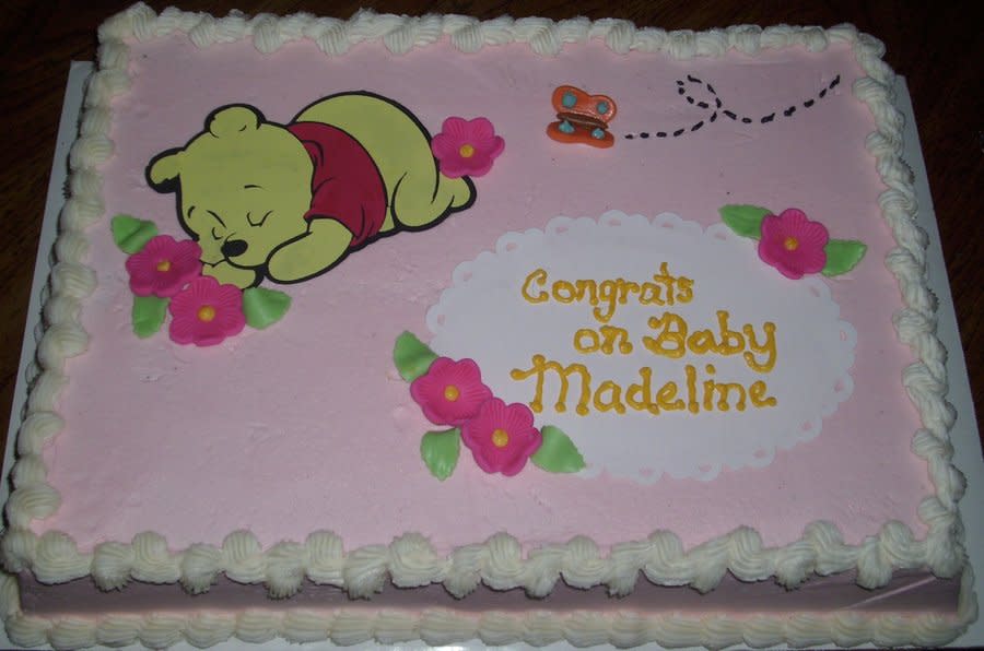 Winnie the Pooh Baby Shower Sheet Cakes Winnie the Pooh Baby Shower Sheet Cakes