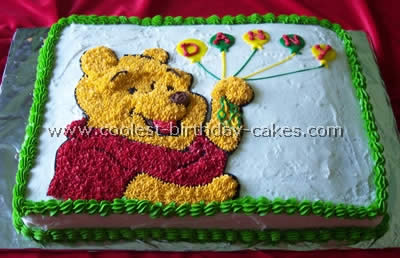 Winnie the Pooh Bear Cake Winnie the Pooh Bear Cake