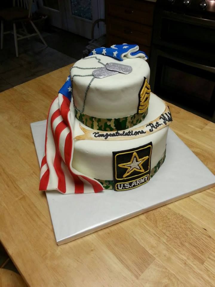 Army Retirement Cake Army Retirement Cake