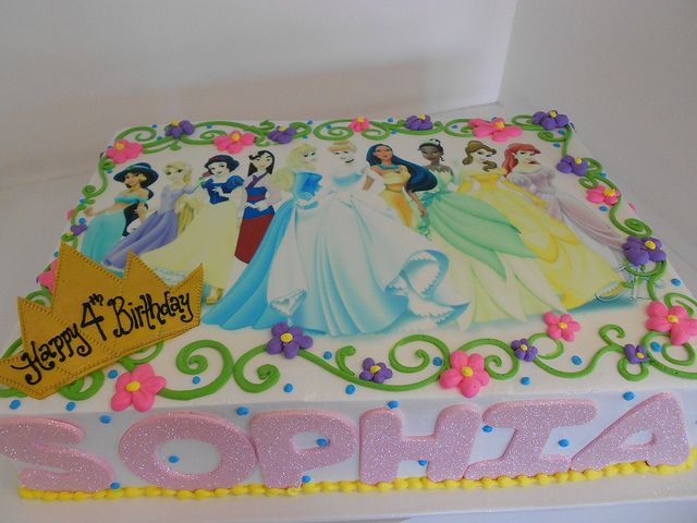 Disney Princess Sheet Cake Disney Princess Sheet Cake