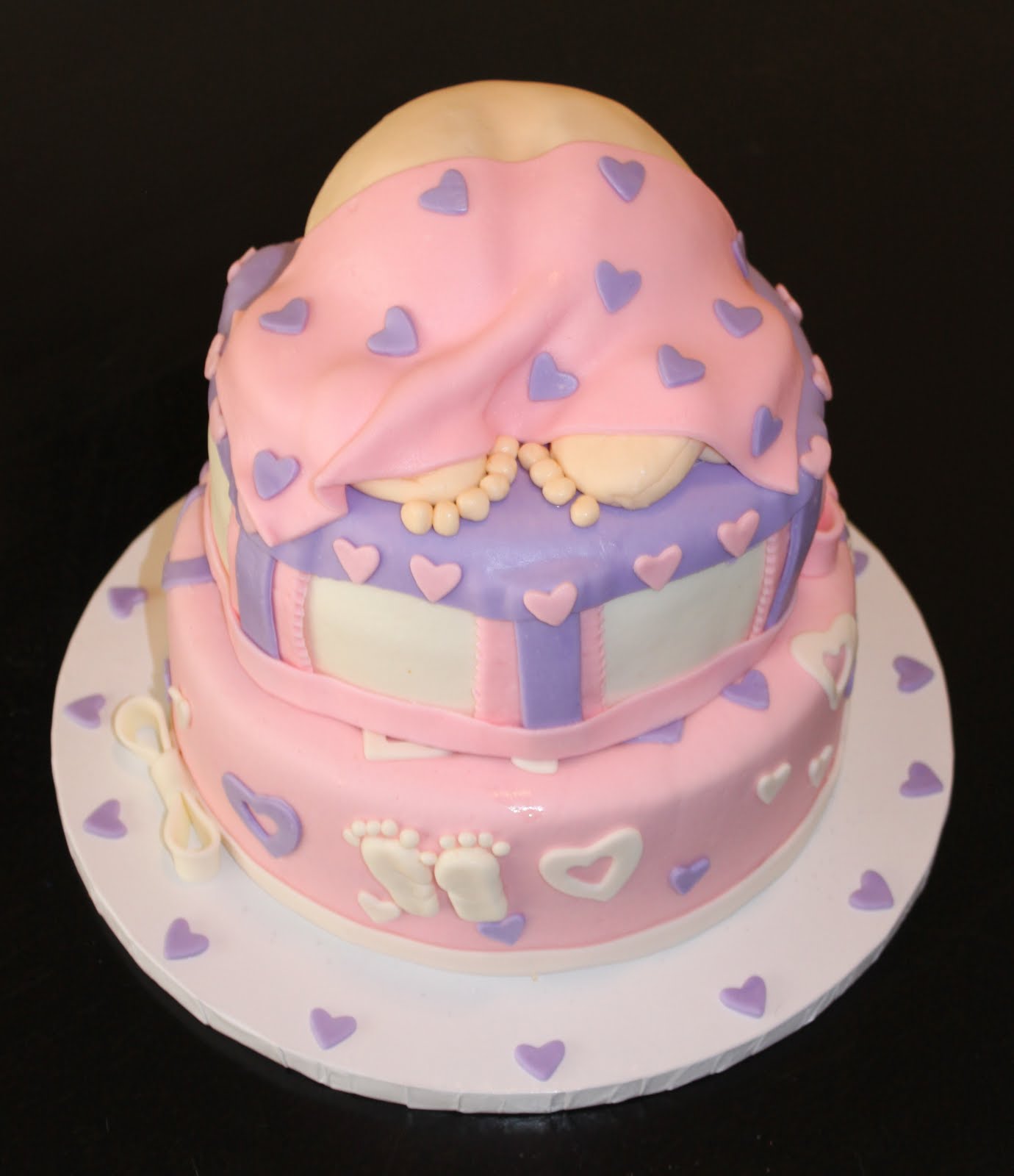 10 Girl Baby Shower Cake Cupcakes Photo Pink Baby Shower Cake