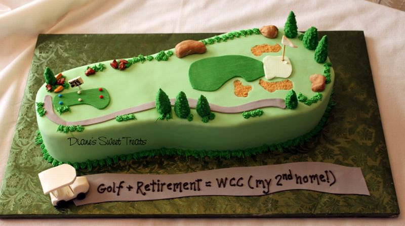 Golf Retirement Cake Ideas Golf Retirement Cake Ideas