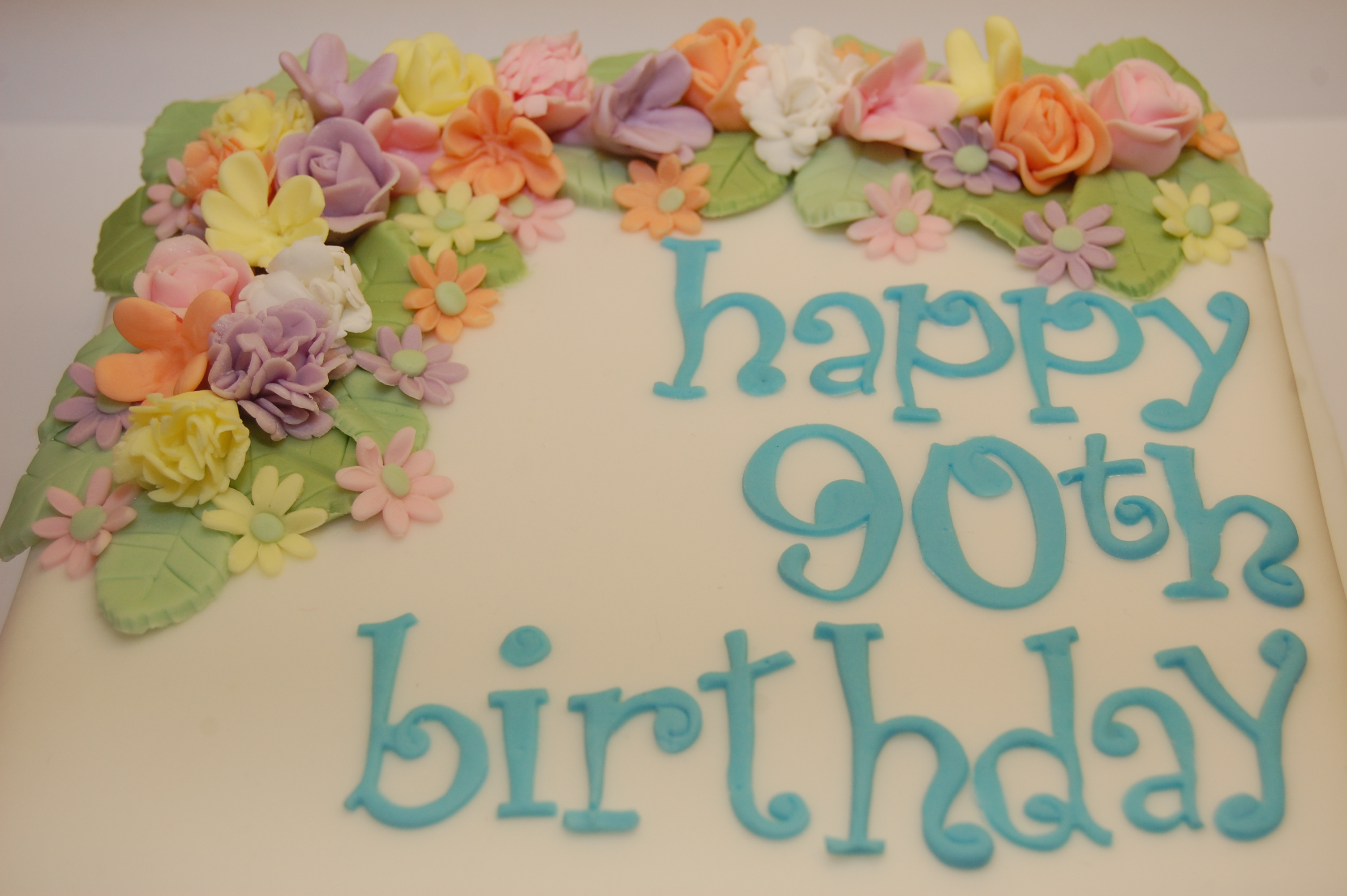 Happy 90th Birthday Sheet Cakes.