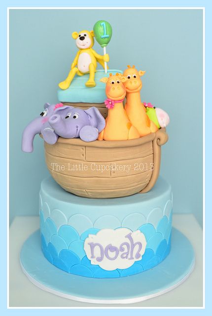 Noah's Ark Birthday Cake