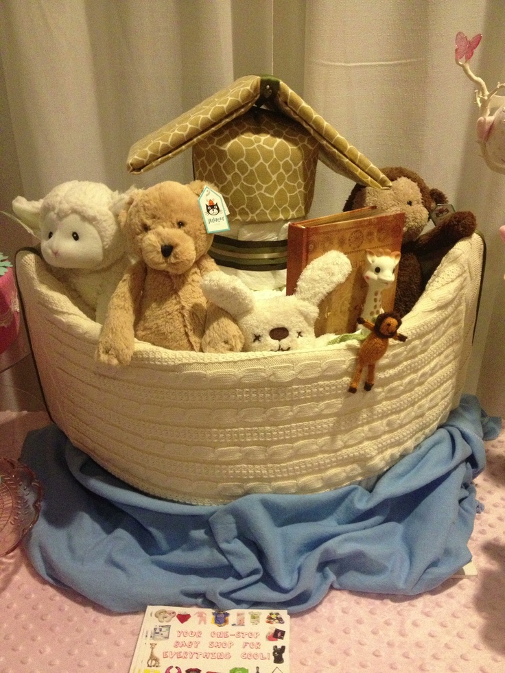 Noah's Ark Diaper Cake