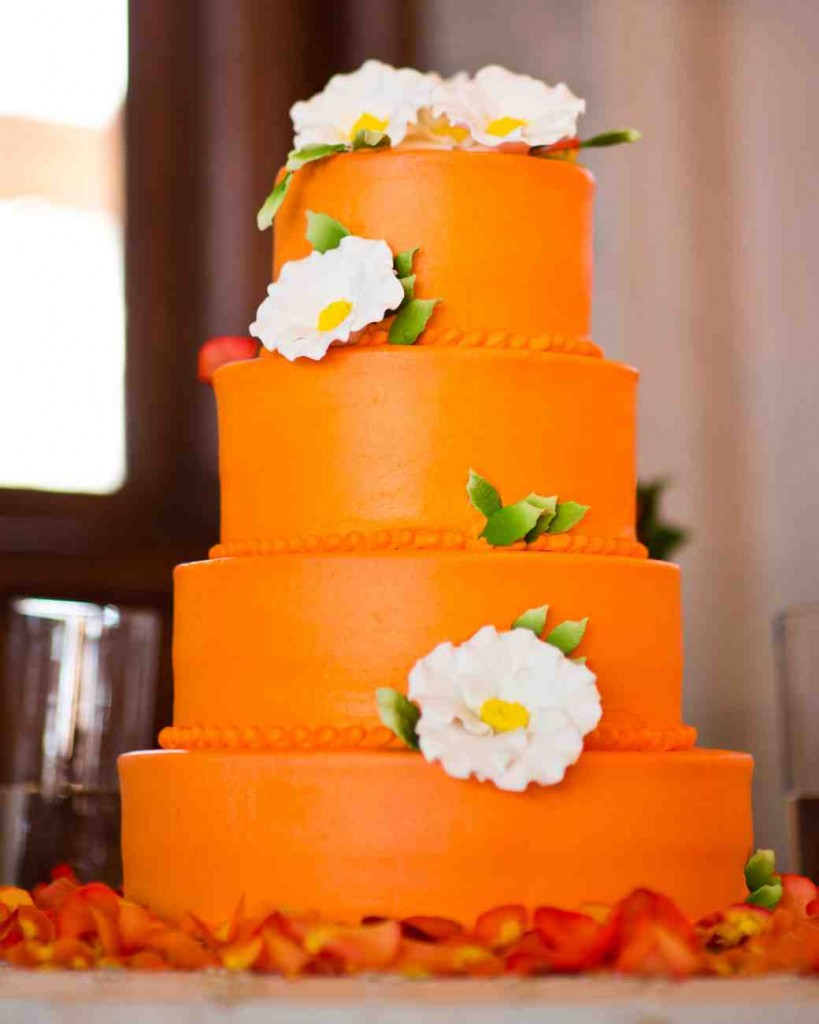 Orange Wedding Cake Orange Wedding Cake