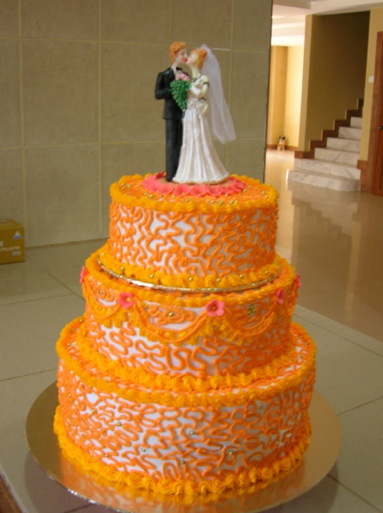 Orange Wedding Cake Orange Wedding Cake
