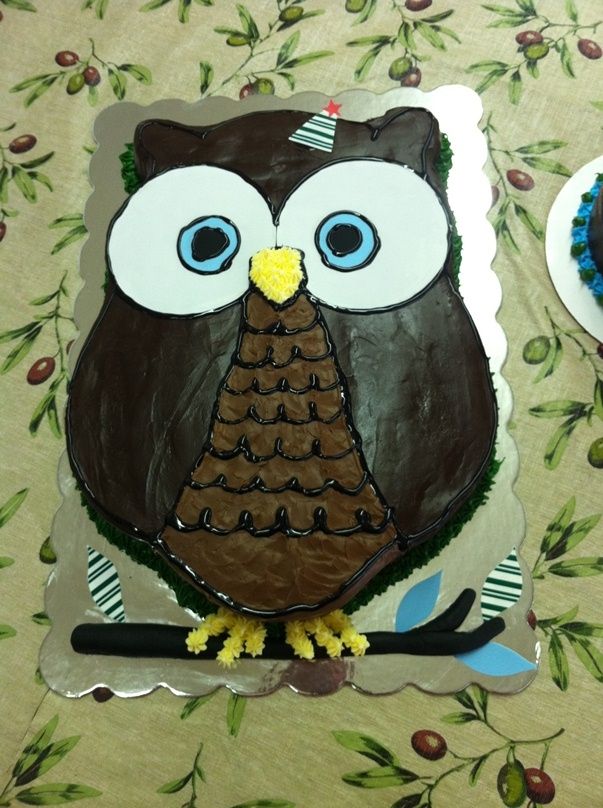 Owl Sheet Cake Owl Sheet Cake