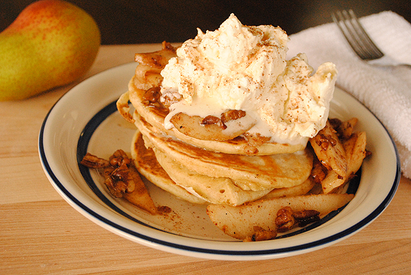 Pancakes with Whipped Cream Pancakes with Whipped Cream