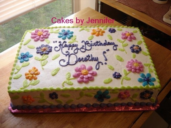 Pretty Birthday Sheet Cakes Pretty Birthday Sheet Cakes