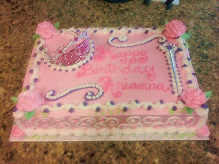 Princess Birthday Sheet Cake Princess Birthday Sheet Cake