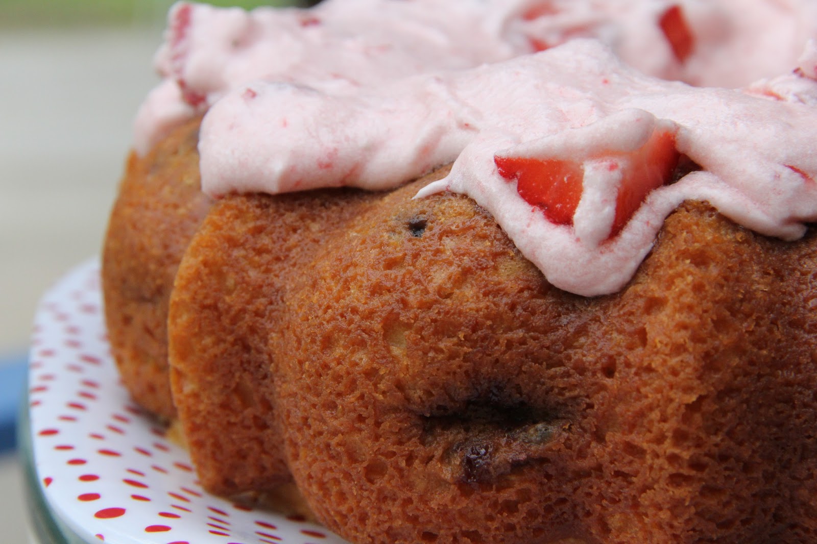 Red White and Blueberry Bundt Cake
