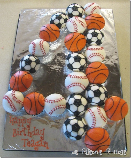 Sports Birthday Cupcake Ideas