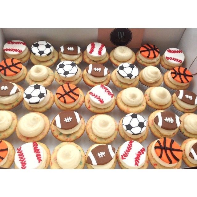 Sports Cupcakes