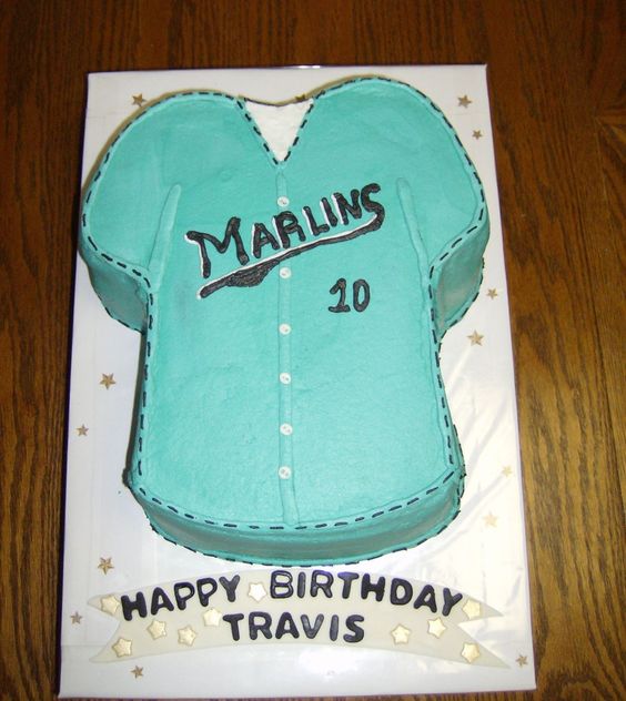 Baseball Jersey Birthday Cake Baseball Jersey Birthday Cake