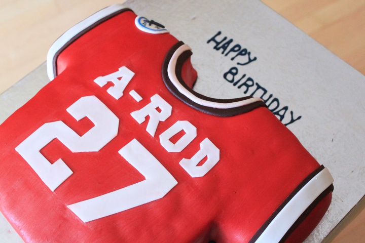 Baseball Jersey Birthday Cake Baseball Jersey Birthday Cake